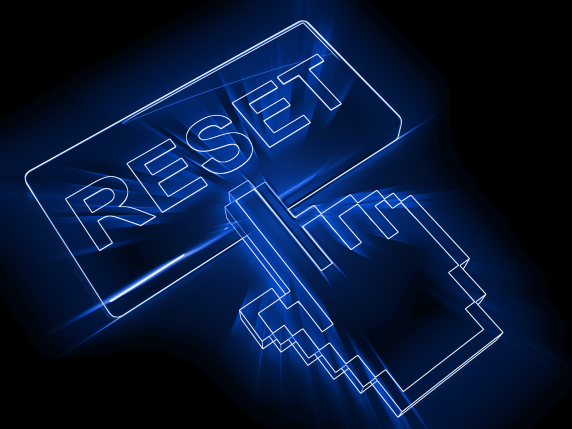 Pushing the reset button