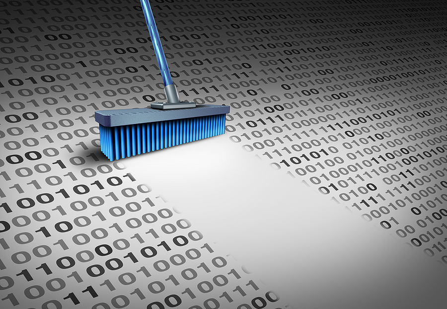 Broom performing data wipe